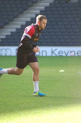 Hodson in 2013 als speler van MK Dons