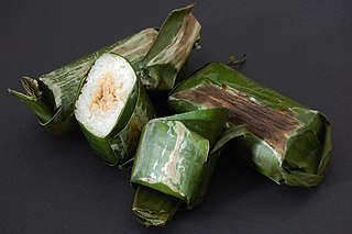 <span class="mw-page-title-main">Lemper</span> Indonesian savoury snack made of glutinous rice