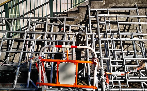 Metal scaffold, Hong Kong.