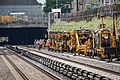 Image 13A number of maintenance vehicles at work on Metro-North Railroad (from Train)