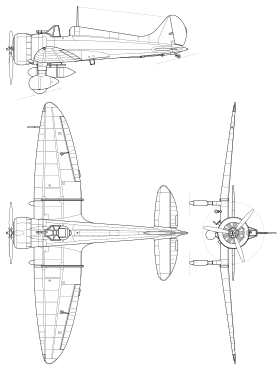 vue en plan de l’avion