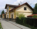 Čeština: Nádraží v Mnichovicích English: Train station in Mnichovice, Czech Republic