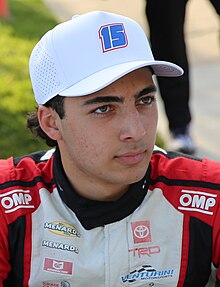 Sean Hingorani, the 2023 ARCA Menards Series West champion. Sean Hingorani Roseville 2023.jpg