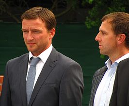 Karel Poborský (rechts) met Vladimír Šmicer