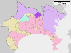 Map of Minami-ku, Sagamihara