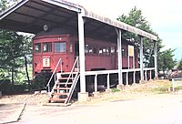 田口時代に展示保存されていたモハ14