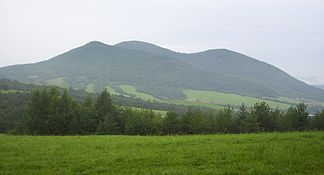 Blick auf den Berg Busov (1002 m)