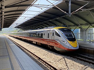 A KTM Class 93 (Platinum service) arriving in Kampar