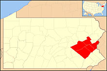 Ecclesiastical jurisdiction of the Catholic Diocese of Allentown in eastern Pennsylvania