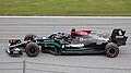 Lewis Hamilton driving the Mercedes-AMG F1 W12 E Performance at the 2021 Austrian Grand Prix.