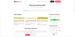 <span class="mw-page-title-main">Freesound</span> Collaborative database of audio snippets, samples, recordings, bleeps