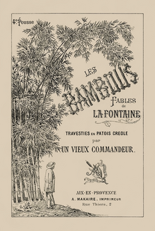 Cover of the 1885 French edition of Les Bambous by Francois-Achille Marbot. Les Bambous.png