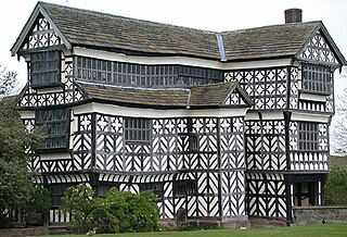 Little Moreton Hall Moated half-timbered manor house near Congleton in England, built between about 1504 and 1610.