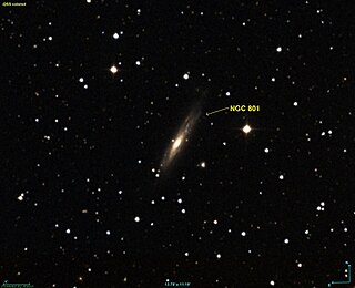 <span class="mw-page-title-main">NGC 801</span> Spiral galaxy in the constellation Andromeda