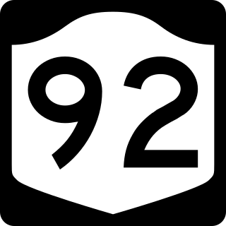 <span class="mw-page-title-main">New York State Route 92</span> State highway in central New York, US