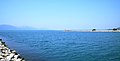 The mouth of the Neretva river and Adriatic Sea