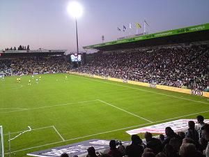 Die Switch.dk-Tribüne (rechts) im EWII Park