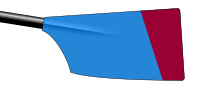 Image showing the rowing club's blade colours