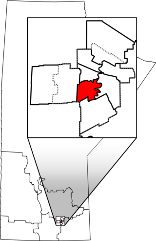 <span class="mw-page-title-main">Winnipeg South Centre</span> Federal electoral district in Manitoba, Canada