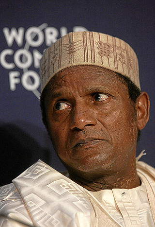 <span class="mw-page-title-main">Umaru Musa Yar'Adua</span> President of Nigeria from 2007 to 2010