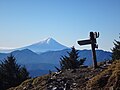 云取山山顶眺望富士山