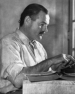 Ernest Hemingway American author and journalist