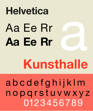 <span class="mw-page-title-main">Helvetica</span> Neo-grotesque sans-serif typeface