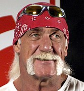 Hulk Hogan with a horseshoe moustache