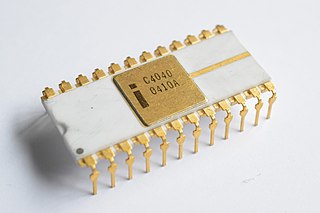 <span class="mw-page-title-main">Intel 4040</span> 4-bit microprocessor introduced in 1974 by Intel