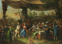 Commedia dell'arte in the 18th century Komodianten 18Jh.png