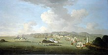 New England's Siege of Louisbourg (1745) by Peter Monamy Louisbourg assiegee en 1745.jpg