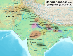 Shakya to the north of the Mahajanapadas in the post-Vedic period