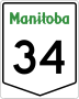 Provincial Trunk Highway 34 marker