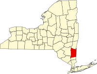 Locatie van Dutchess County in New York