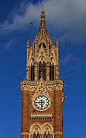 Rajabai Clock Tower at the University of Mumbai is part of The Victorian and Art Deco Ensemble, a UNESCO World Heritage Site.