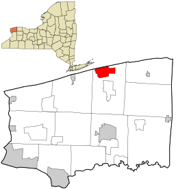 Location in Niagara County and the state of New York.