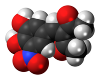 Nitecapone molecule spacefill.png