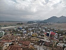 View of the Old Ziro settlement, with the runway of Ziro Airport visible on the left side Old Ziro.jpg