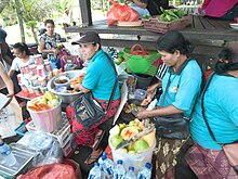 Fruit rujak sellers in Bali. Rujak Buah Bali 5.jpg