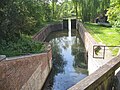 Het Sas van Bornem, kijkend van de Schelde (rivier) naar de Oude Schelde (Bornem)