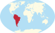 Location of South America