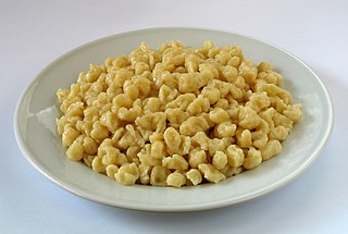 <span class="mw-page-title-main">Spätzle</span> Type of noodles