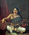 Woman with veena