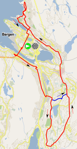 Parcours in en rond Bergen