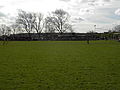 Changing rooms, tea bar and ground paybox entrance.