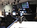 Fox Business Network's Master Control room with lights on.