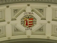 Escudu d'Armes del Jura nun arcu.