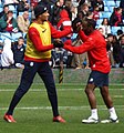 John Carew and Nigel Reo-Coker have a wrestle...