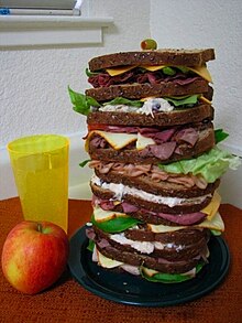 A real-world realization of the Dagwood sandwich concept Dagwood sandwich.jpg