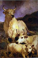 The Wild Cattle of Chillingham, 1867